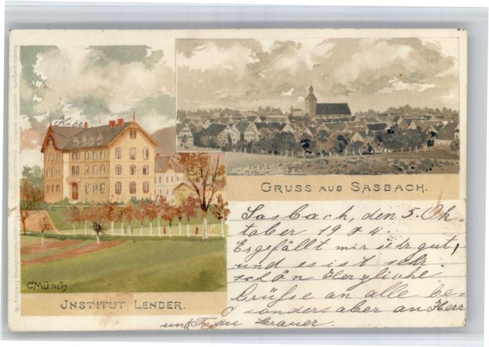 Sasbach Achern Kuenstler C. Muench Institut Lender x