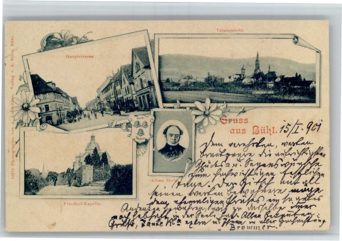 Buehl Baden Buehl Hauptstrasse Friedhofkapelle Alban Stolz