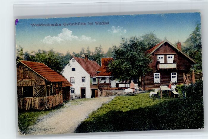 Wildbad Schwarzwald Wildbad Waldschenke Gruenhuette x