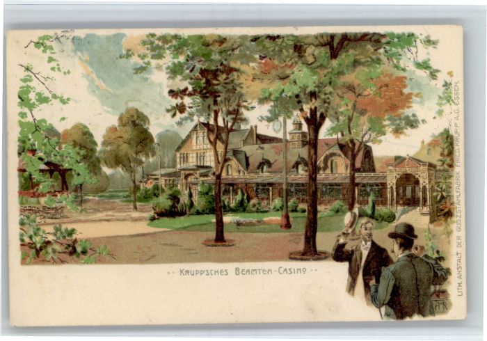 Geisingen Baden Geisingen [Stempelabschlag] Kruppsches Beamten Kasino