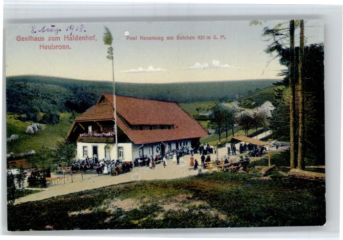 Neuenweg Gasthaus zum Haldenhof Heubronn Kreis Loerrach