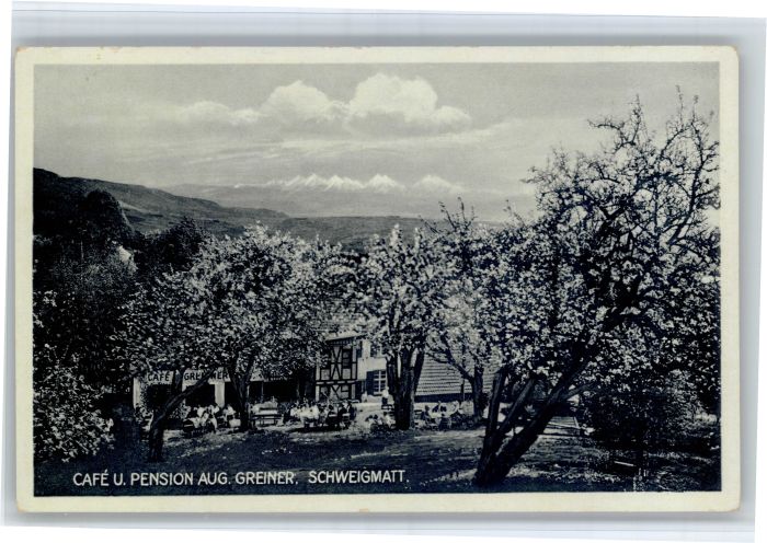 Schweigmatt Schopfheim Wiesental Cafe Pension Greiner