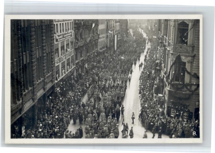 Leipzig Festzugskarte I Deutscher Reichskriegertag