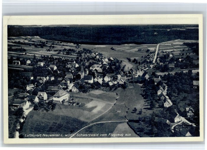 Neuweiler Calw Wuerttembergischer Schwarzwald Fliegeraufnahme