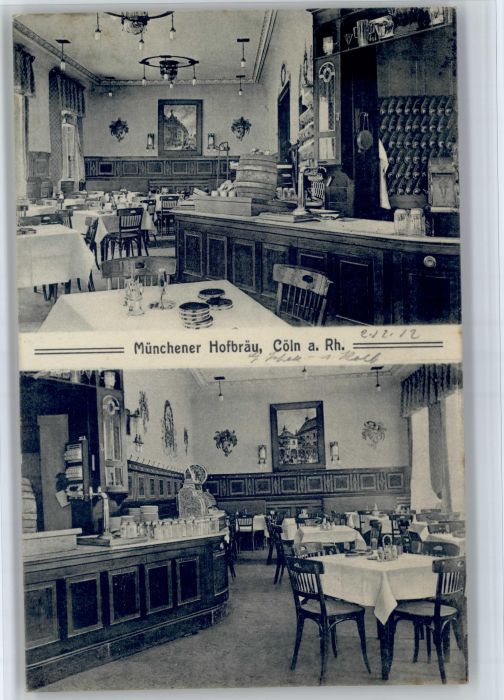 Koeln Rhein Koeln Coeln Rhein Muenchener Hofbraeu Hohenzollernring 68 x