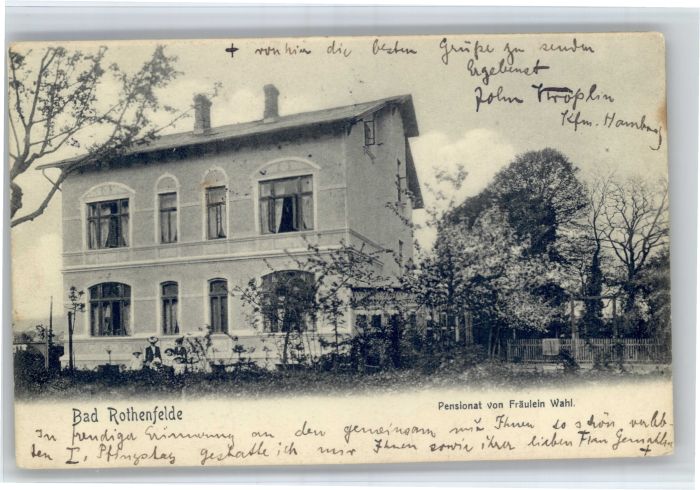 Bad Rothenfelde Pensionat Fraeulein Wahl