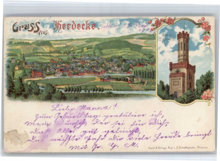 Herdecke Ruhr Herdecke Stein-Denkmal