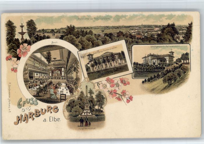 Harburg Hamburg Elbe Saal Kugeldenkmal Schuetzenpark