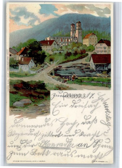 Frauenalb Kuenstler K. Mutter