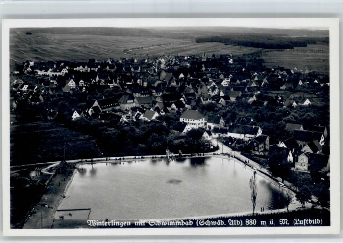 Winterlingen Schwimmbad Fliegeraufnahme