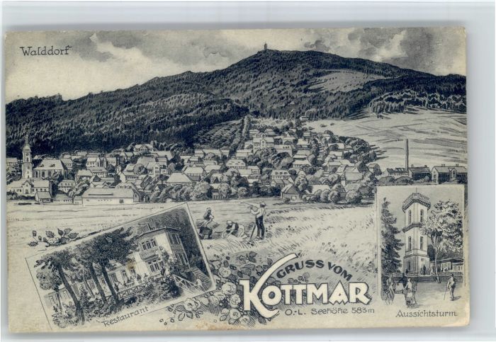 Walddorf Sachsen Kottmar Restaurant Turm