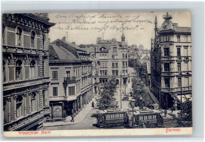 Barmen Wuppertal Wupperfelder Markt Strassenbahn