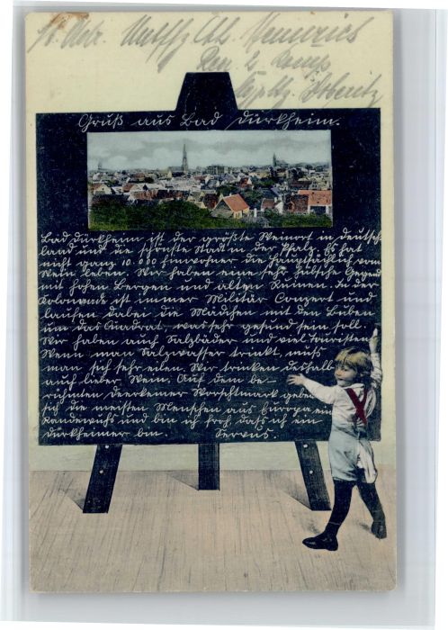 Schultafelkarte Bad Duerkheim Staffelei