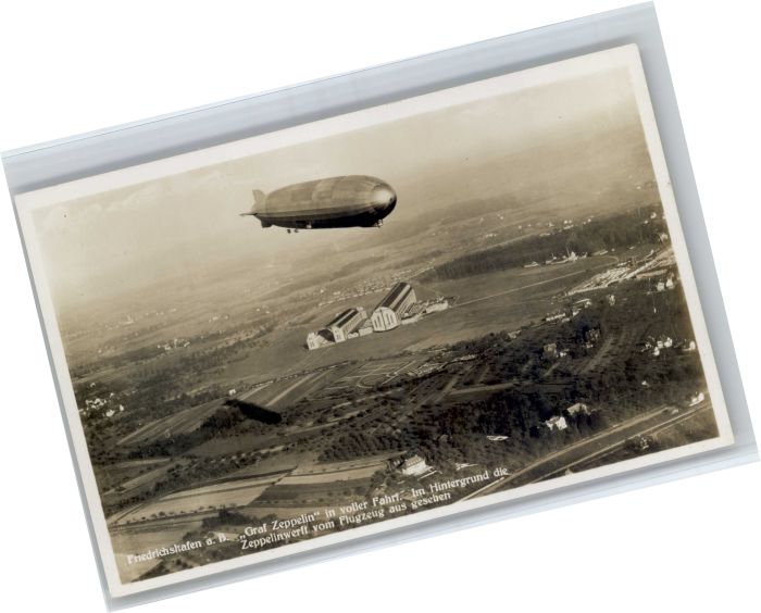 Friedrichshafen Bodensee Graf Zeppelin Zeppelinwerft Luftschiff Fliegeraufnahme