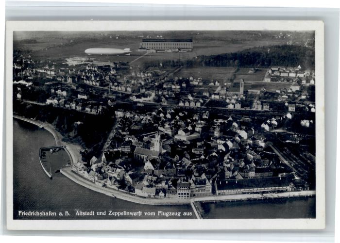Friedrichshafen Bodensee Graf Zeppelin Zeppelinwerft Luftschiff Fliegeraufnahme