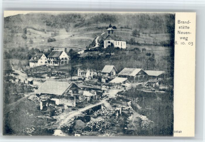 Neuenweg Brand Zerstoerung