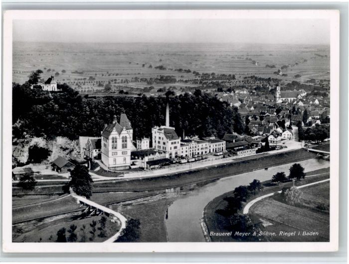 Riegel Kaiserstuhl Baden Fliegeraufnahme Brauerei Meyer & Soehne