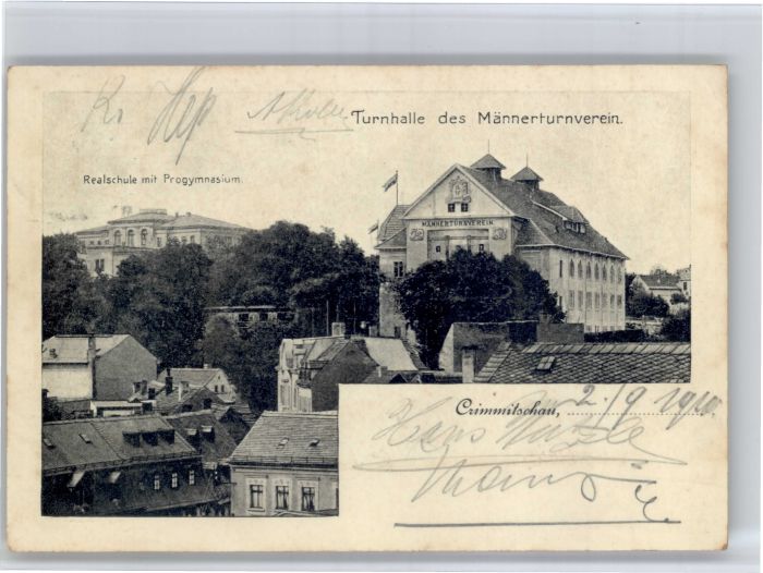 Crimmitschau Turnhalle Maennerturnverein Schule