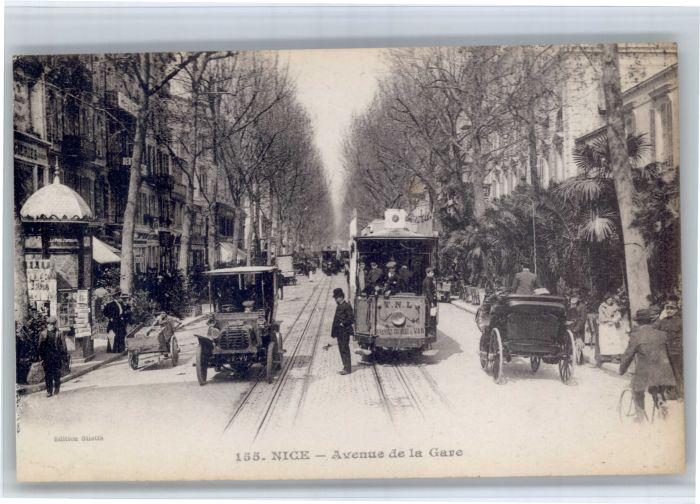 Nice Alpes Maritimes Nice Strassenbahn Avenue Gare