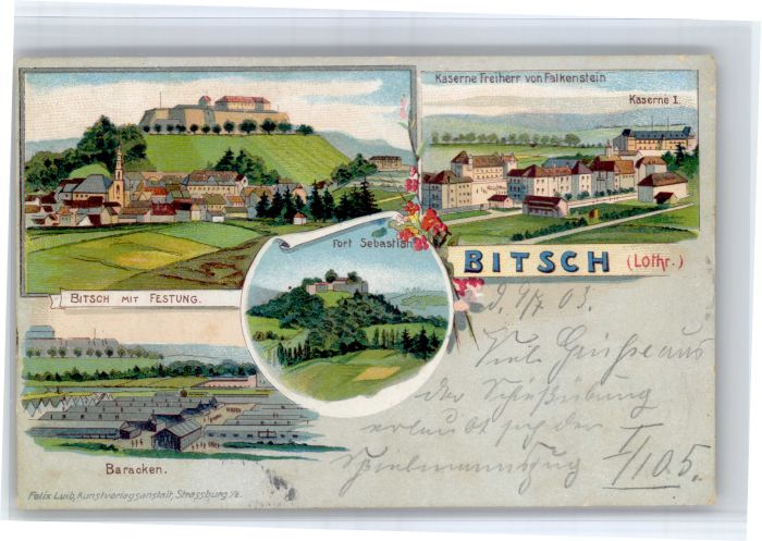 Bitsch Lothringen Festung Fort Sebastian Kaserne Freiherr