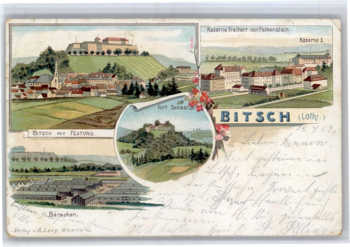 Bitsch Lothringen Festung Fort Sebastian Kaserne Freiherr