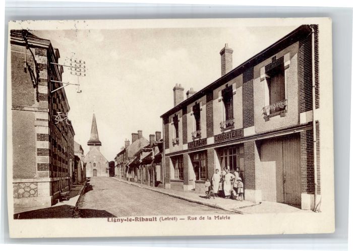 Ligny-le-Ribault Loiret Rue Mairie