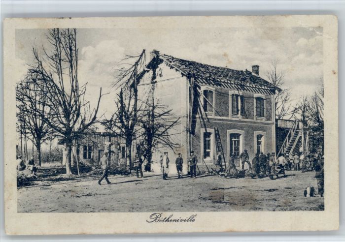 Betheniville Soldaten Zerstörung
