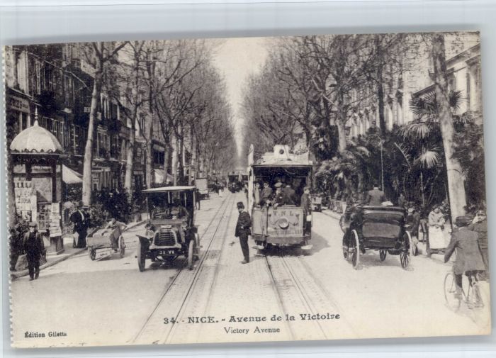 Nice Alpes Maritimes Nice Strassenbahn Avenue Victoire