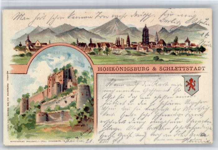 Schlettstadt Hohkönigsburg Wappen