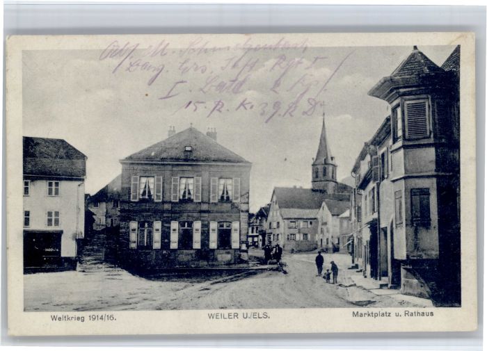 Weiler Ville Bas-Rhin Marktplatz Rathaus