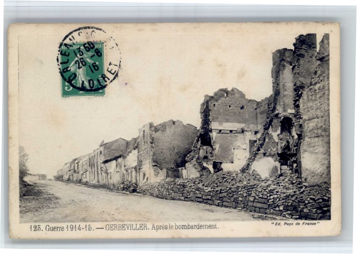 Gerbeviller la Martyre Gerbeviller Zerstörung