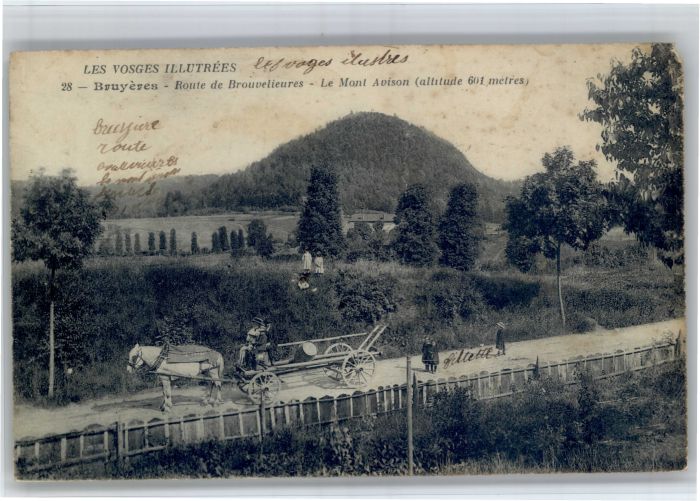 Bruyeres Vosges Route Brouvelieures Mont Avison