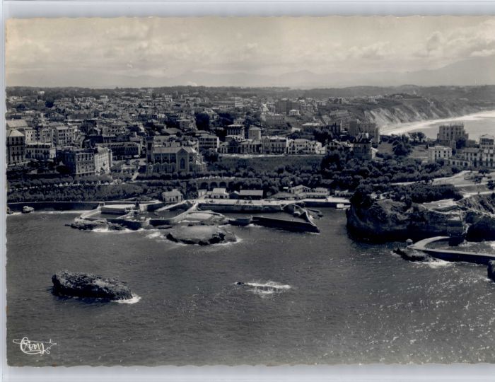 Biarritz Pyrenees Atlantiques Biarritz Fliegeraufnahme