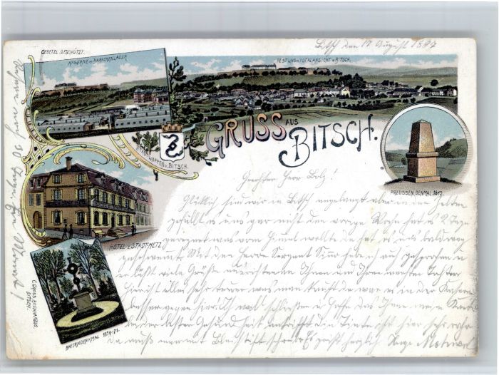 Bitsch Lothringen Bitsch Kaserne Denkmal Hotel Stadt Metz