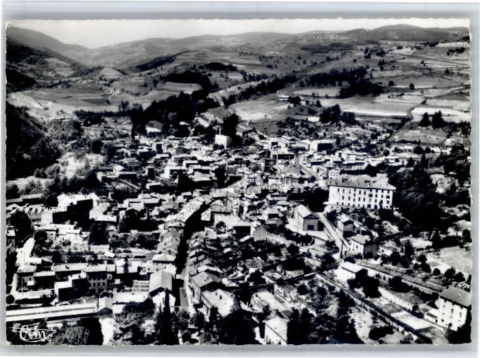 Bourg-Argental Loire Fliegeraufnahme