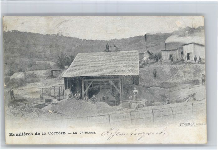 Bergwerk Houilleres de la Correze Criblage