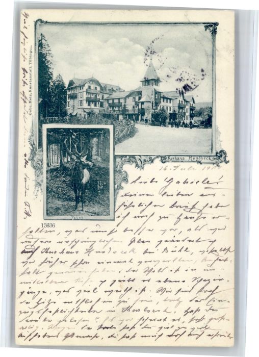 Hundseck 900m Buehl BW Kurhaus Hundseck