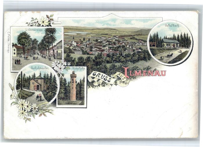 Ilmenau Thueringen oethehaus Lindenstrasse Kickelhahn Gabelbach