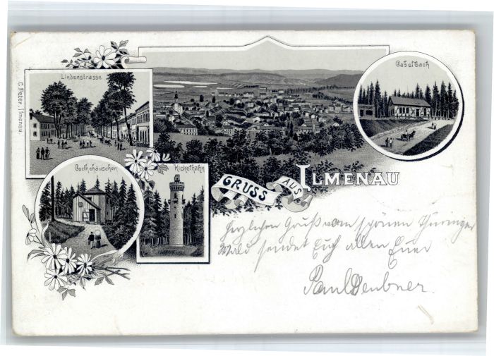 Ilmenau Thueringen indenstrasse Goethehaus Kickelhahn Gabelbach