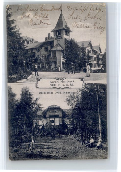 Hundseck 900m Buehl BW Kurhaus Hundseck Dependance Villa Waldheil