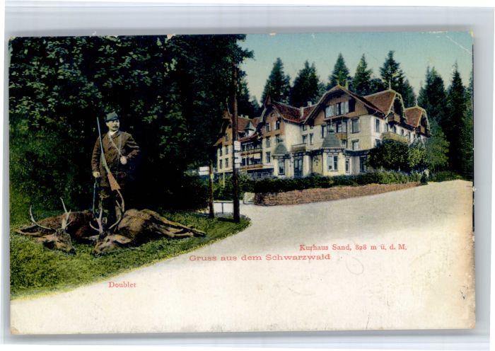 Sand Buehl urhaus Sand Jaeger Hirsche x