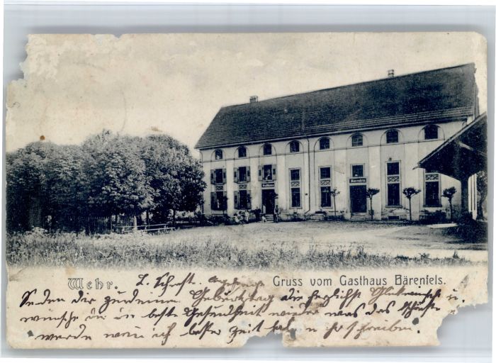 Wehr Baden Gasthaus Baerenfels