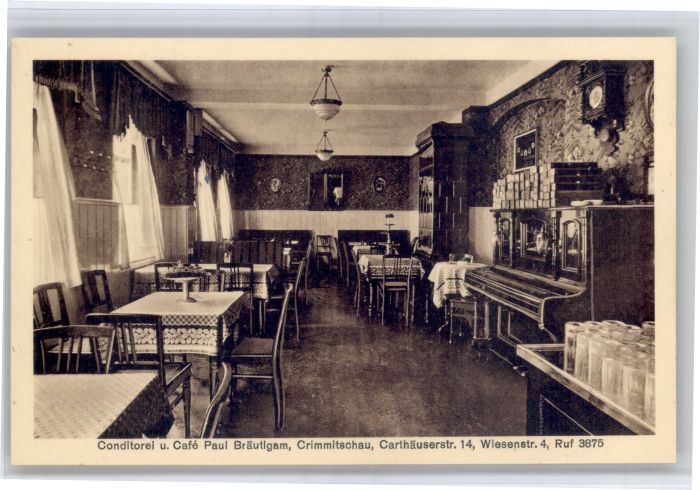 Crimmitschau Konditorei Cafe Paul Braeutigam