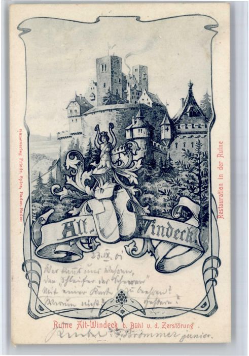 Kappelwindeck Buehl Rastatt BW Alt Windeck Burg