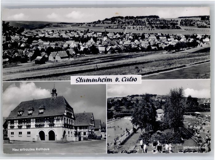 Stammheim Calw Rathaus Freibad