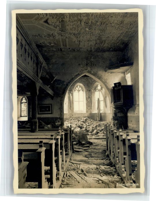 Eimeldingen Kirche Zerstoerung