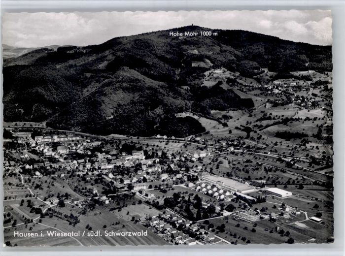 Hausen Wiesental Fliegeraufnahme