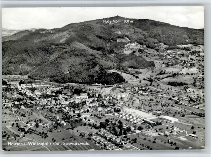 Hausen Wiesental Fliegeraufnahme