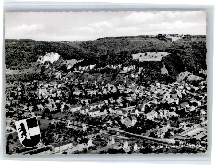 Grenzach-Wyhlen Fliegeraufnahme Schweizer Grenze