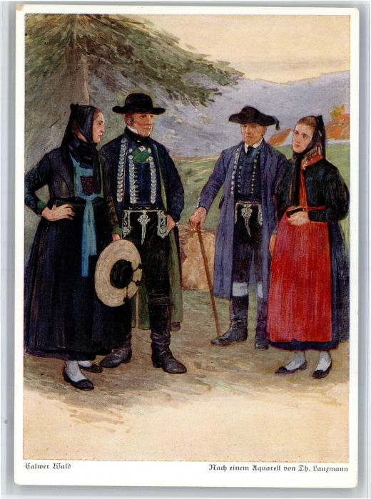 Calw Calwer Wald nach einem Aquarell Th. Laurmann